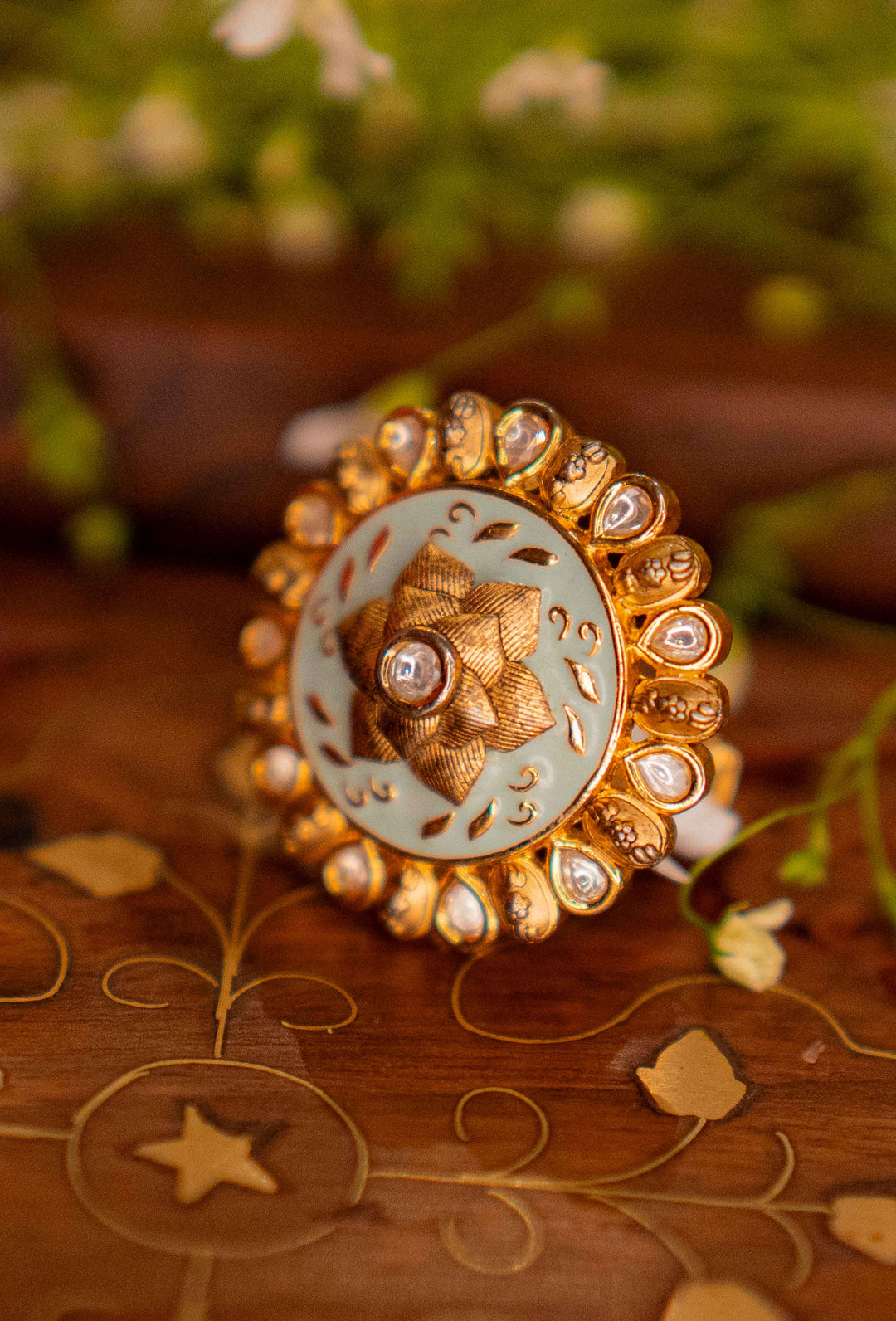 Jaeera Meenakari Ring