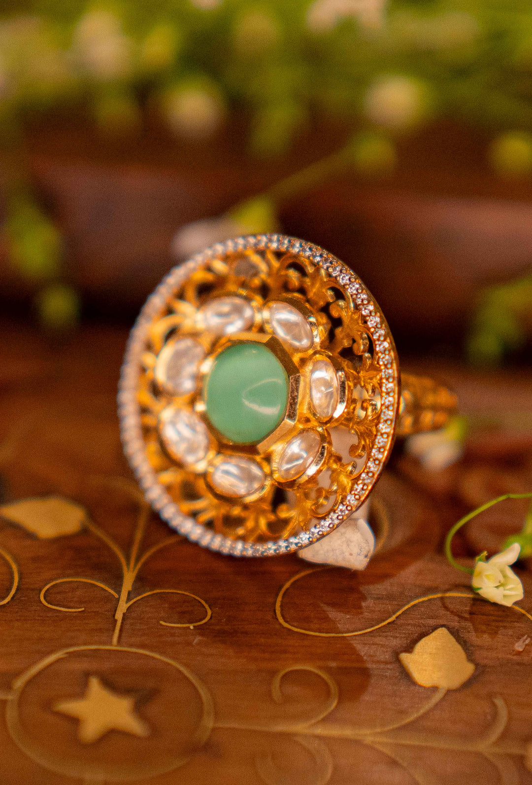 Mahika Polki Ring