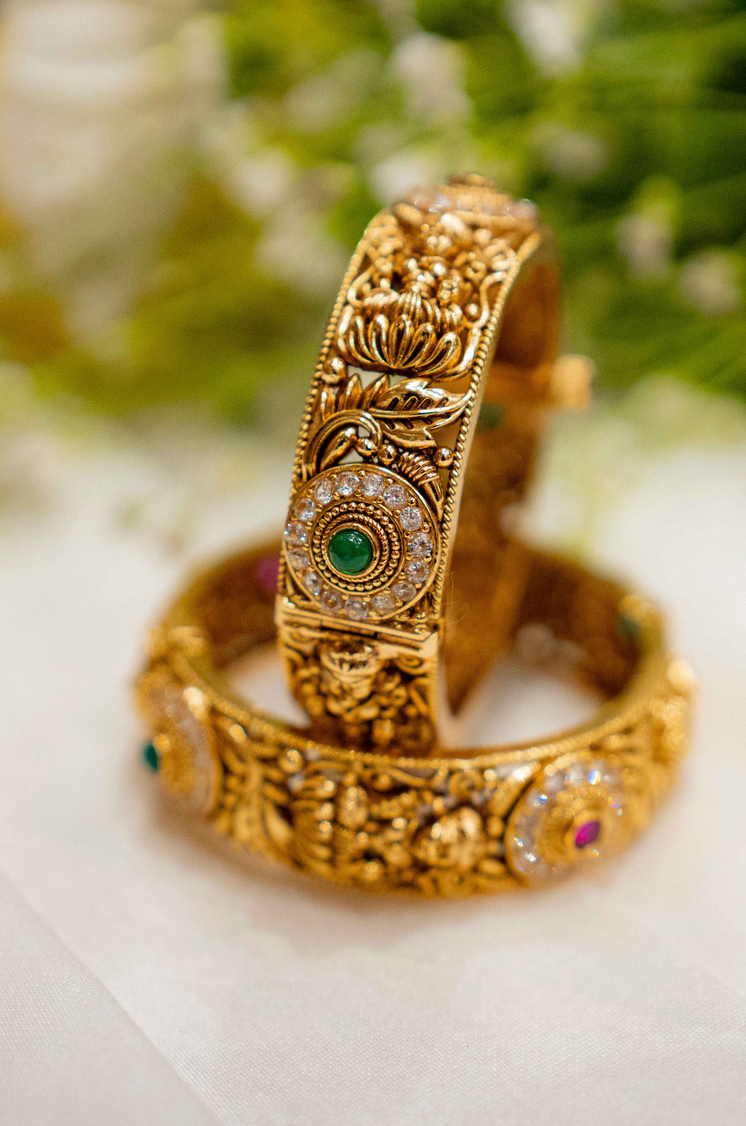 Roop Temple Bangles- Set of 2