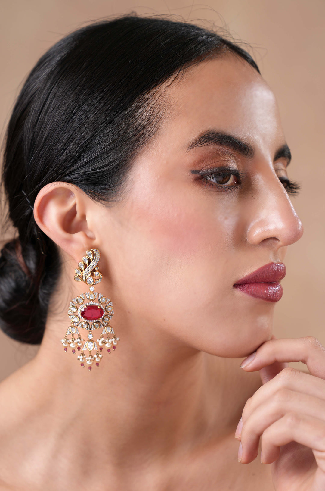 Ira Polki Ruby Earrings