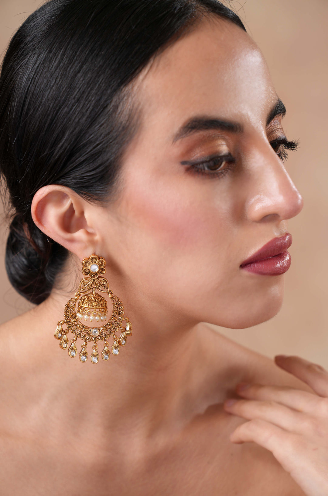 Faiza Temple Polki Earrings