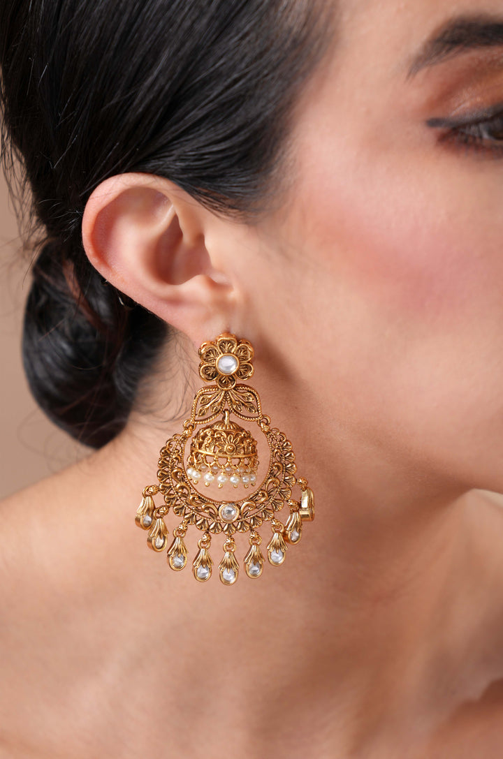 Faiza Temple Polki Earrings