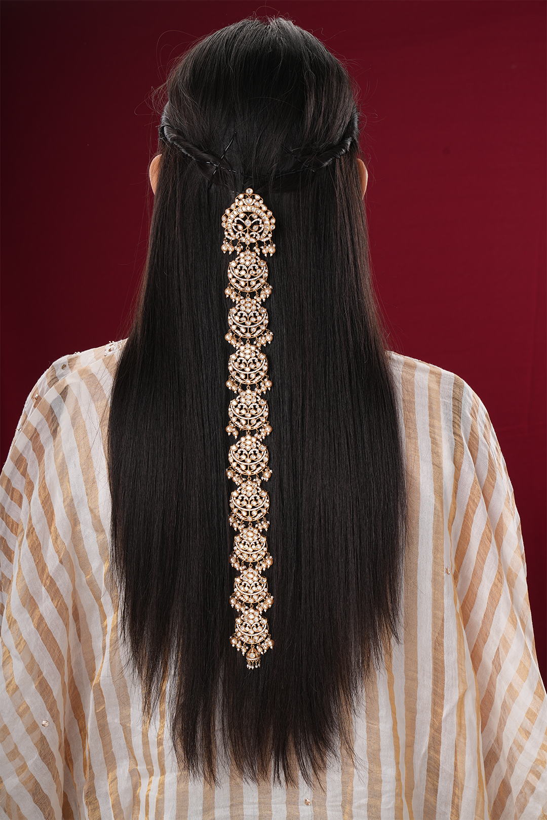 Ananya Polki Braid Pin