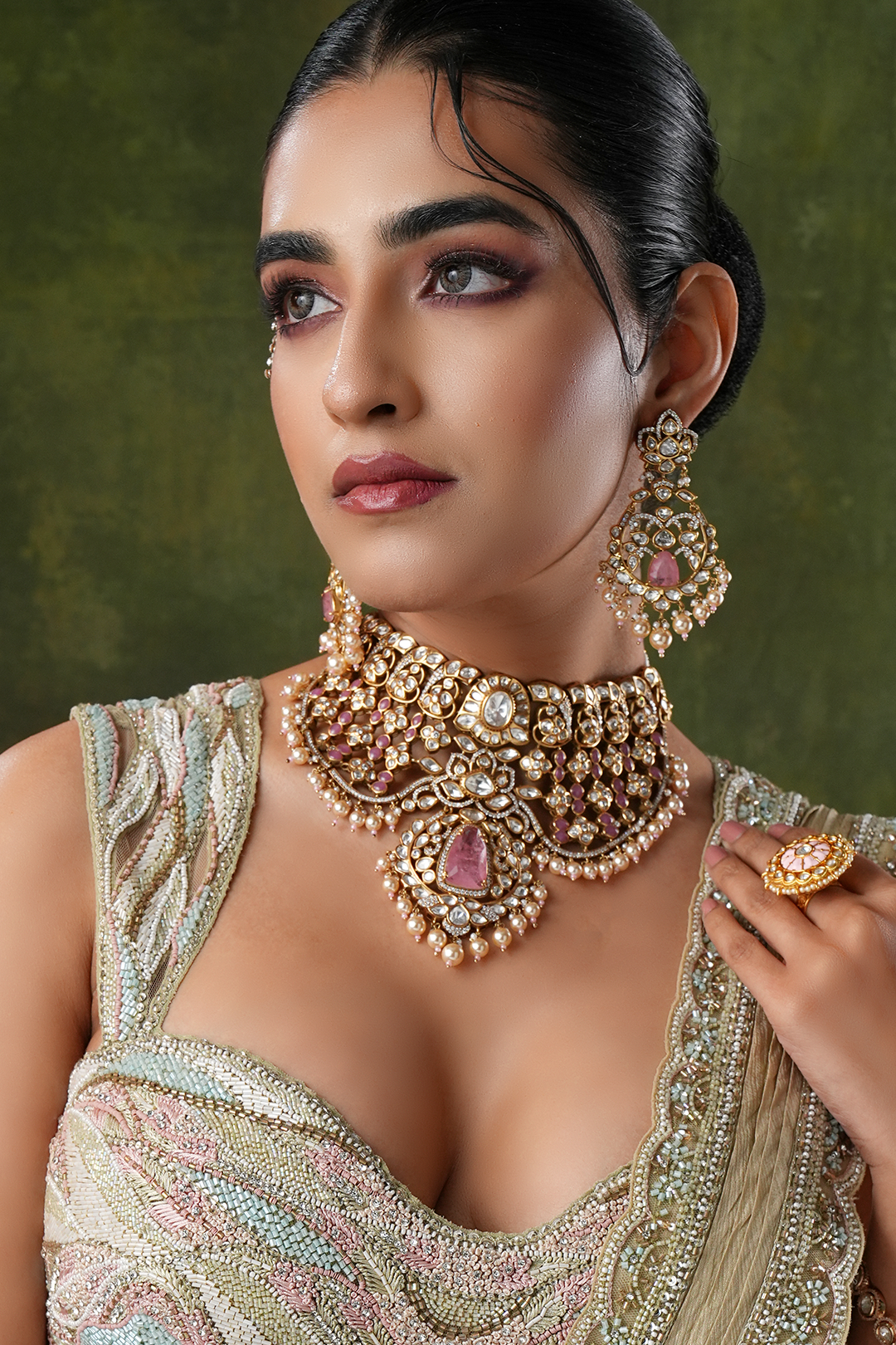 Ardena Polki Choker Necklace