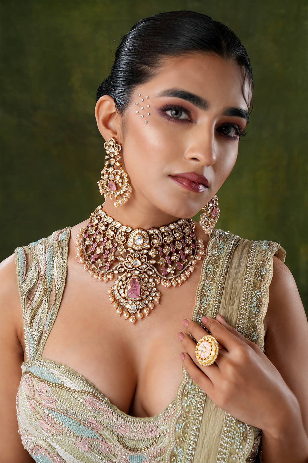Ardena Polki Choker Necklace