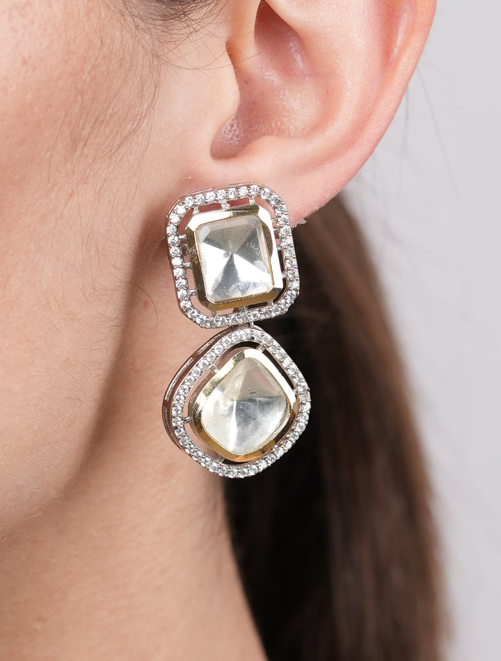 Roop Victorian Polki Studs