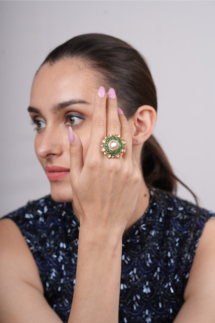 Isabella Emerald Gold Ring