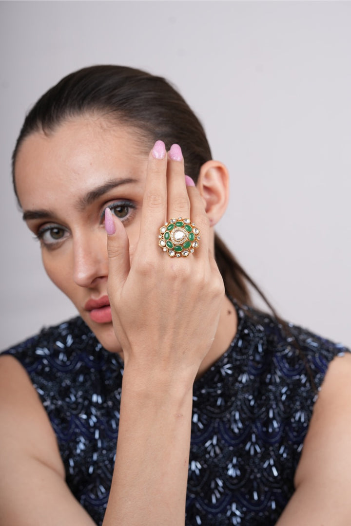 Isabella Emerald Gold Ring