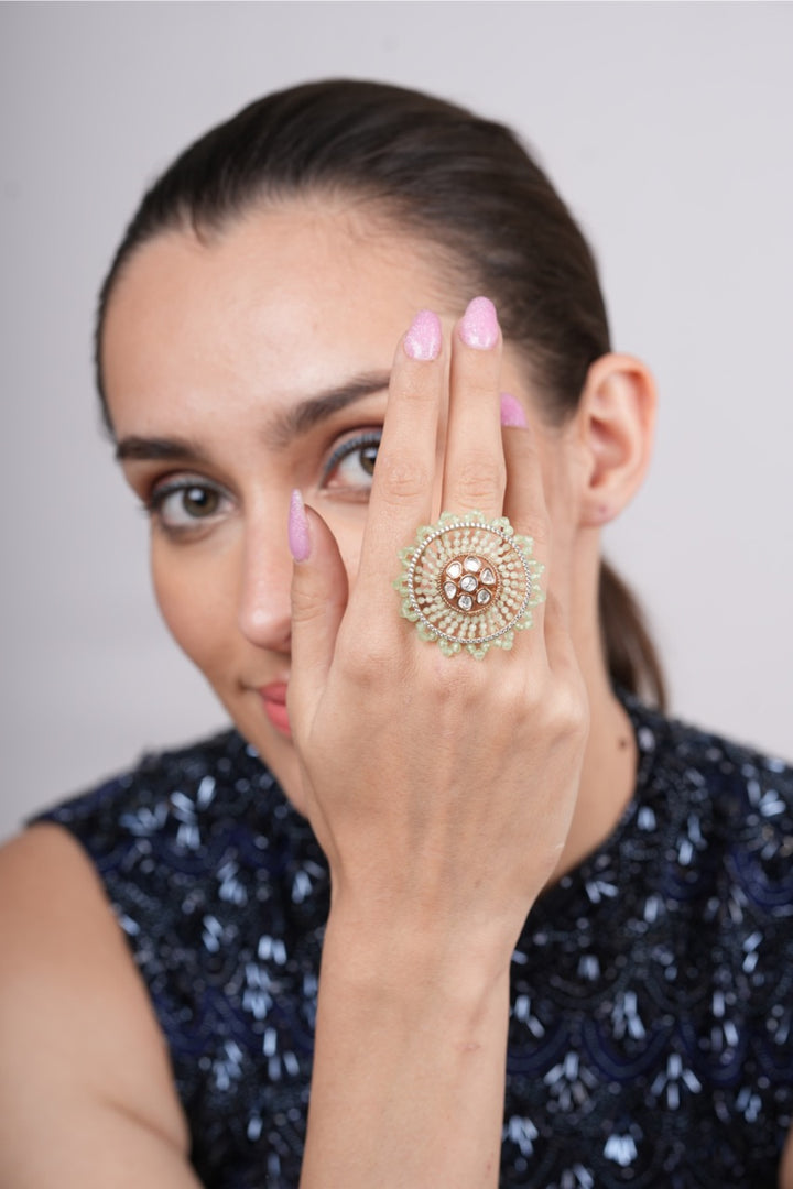 Sehra Mint Pearl Ring