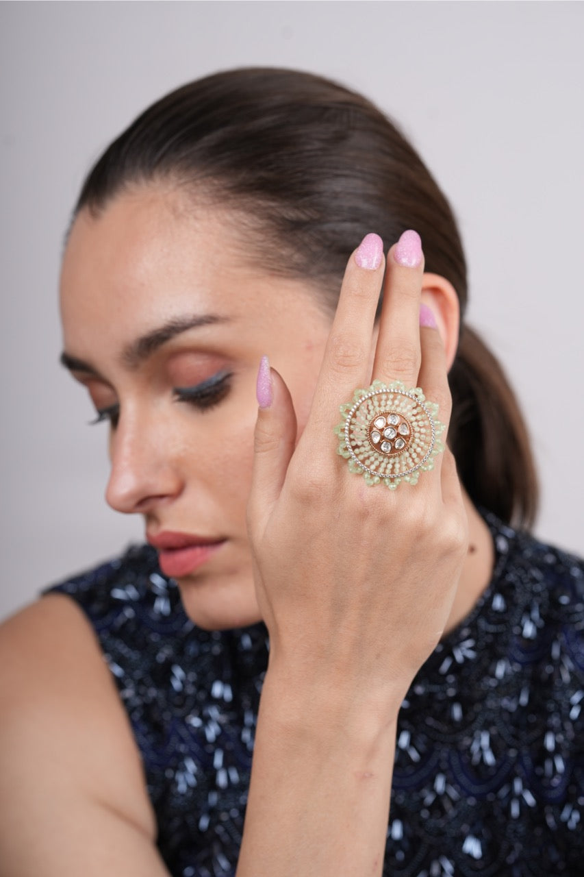 Sehra Mint Pearl Ring