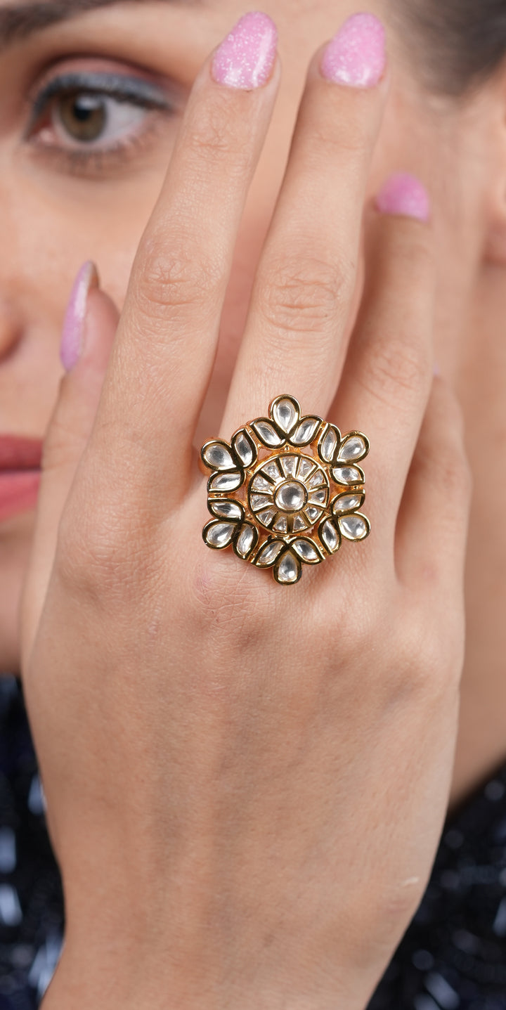 Asti Gold Floral Ring