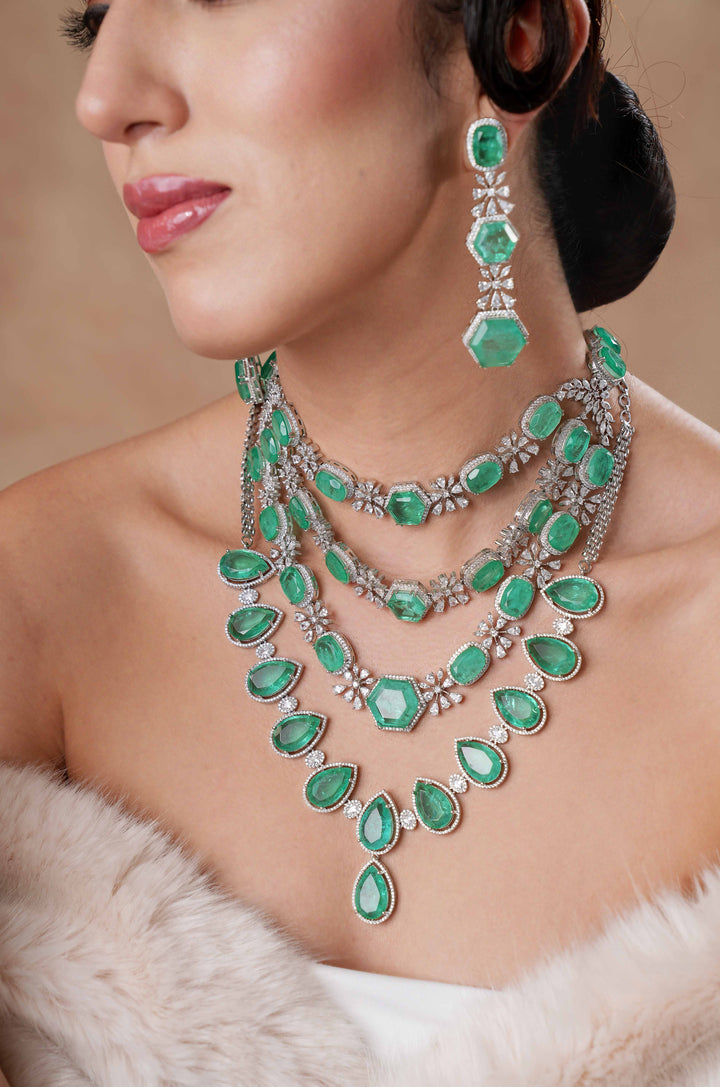 Devisha Diamond Layered Necklace