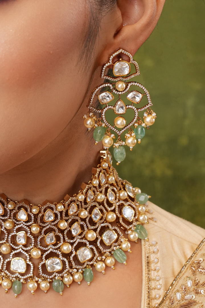 Nima Polki Choker Necklace Set