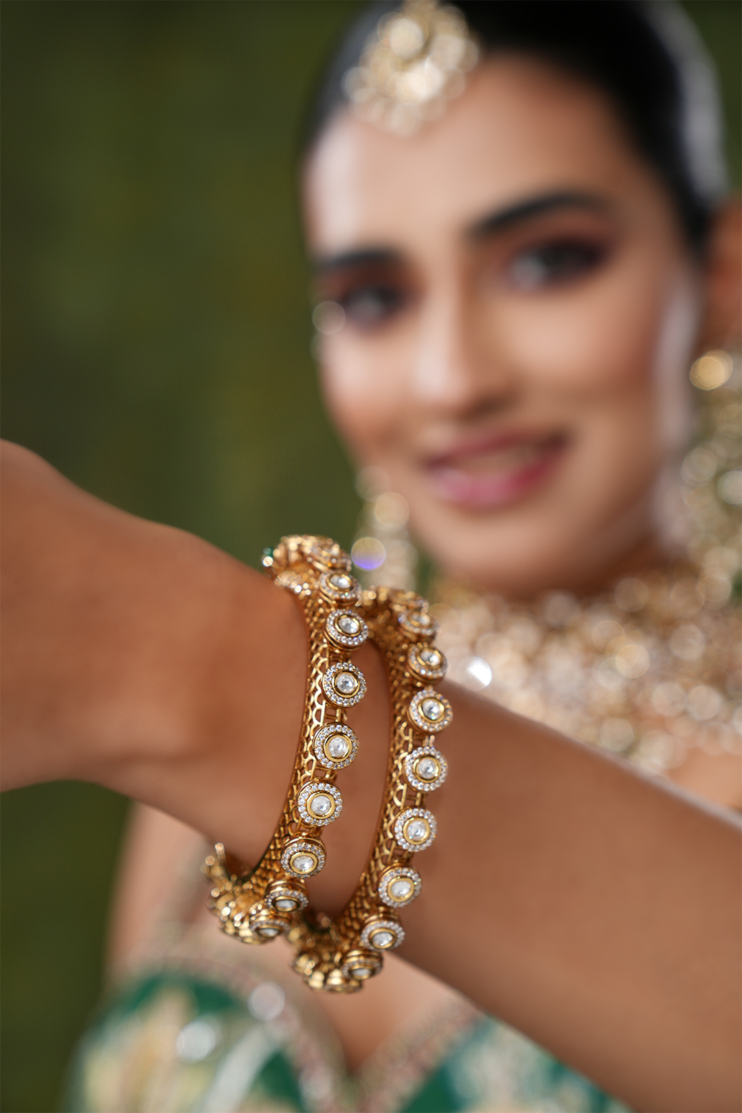Henna Polki Bangles - Set of 2