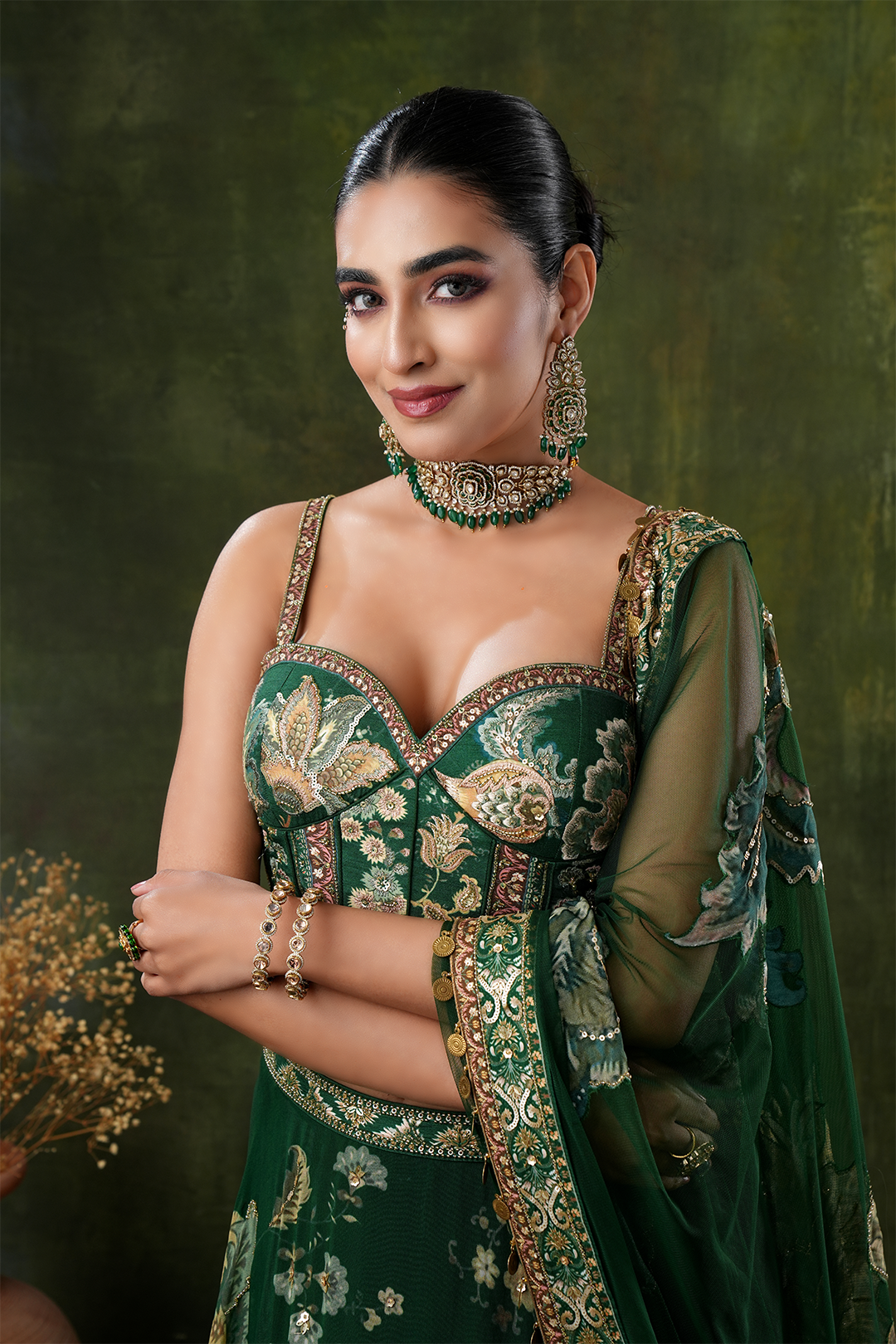 Neeshika Moissanite Polki Choker Necklace