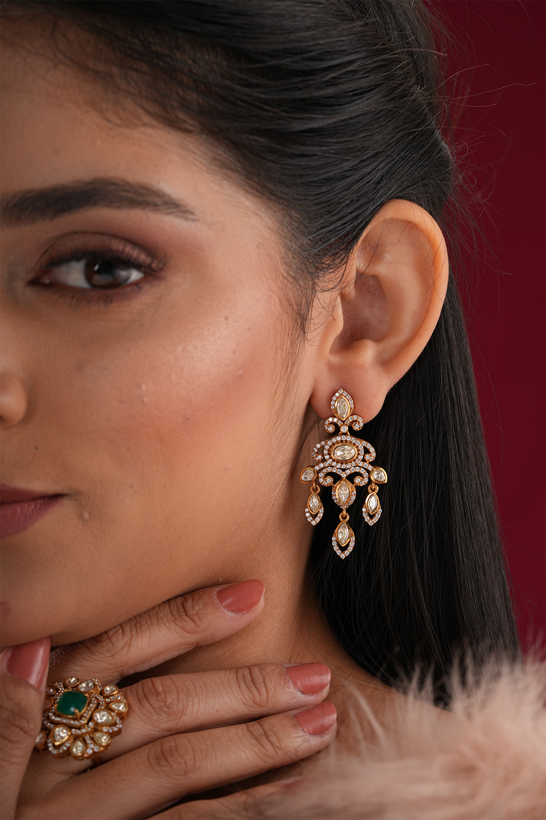 Noor Polki Earrings