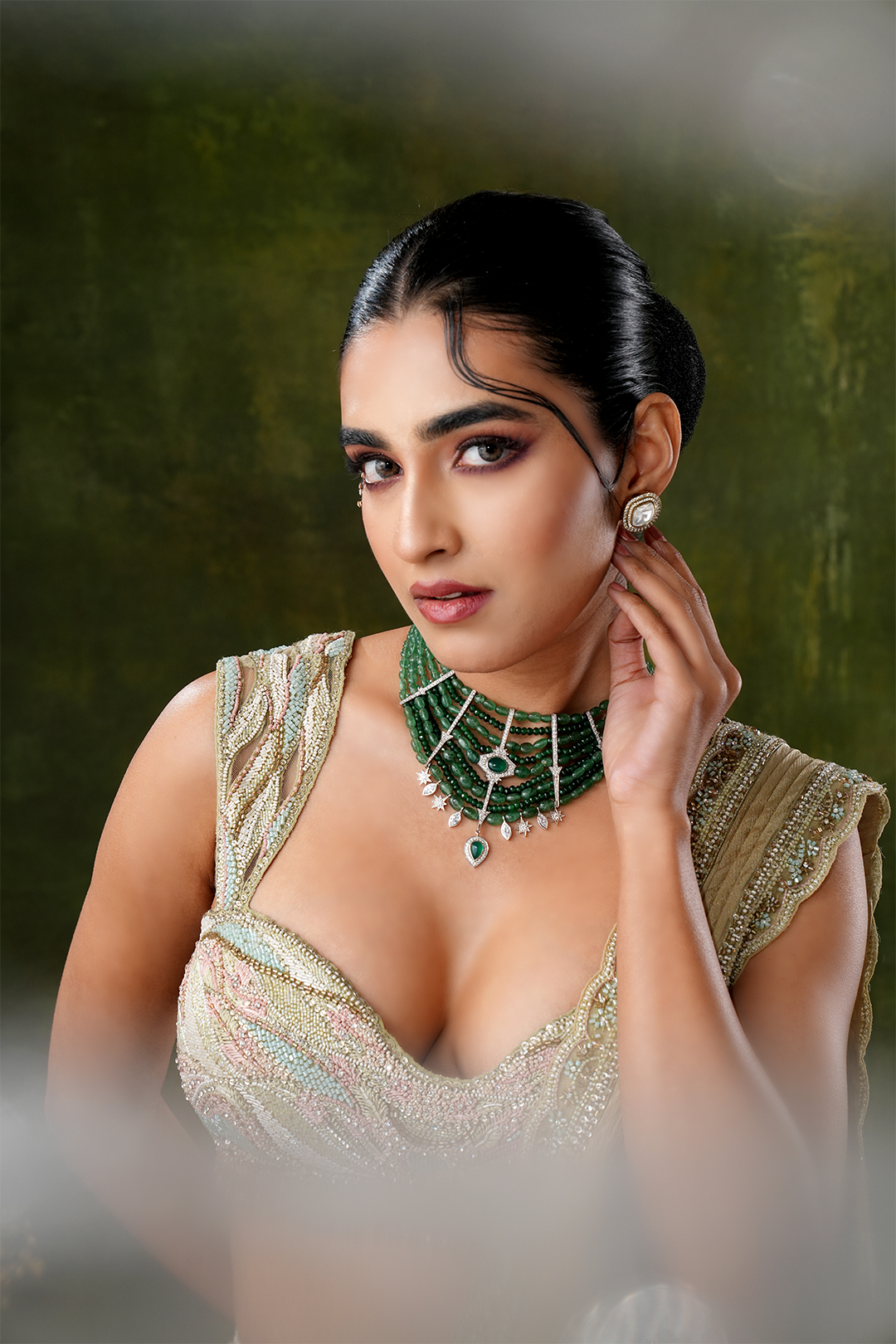 Riviera Green Necklace Set
