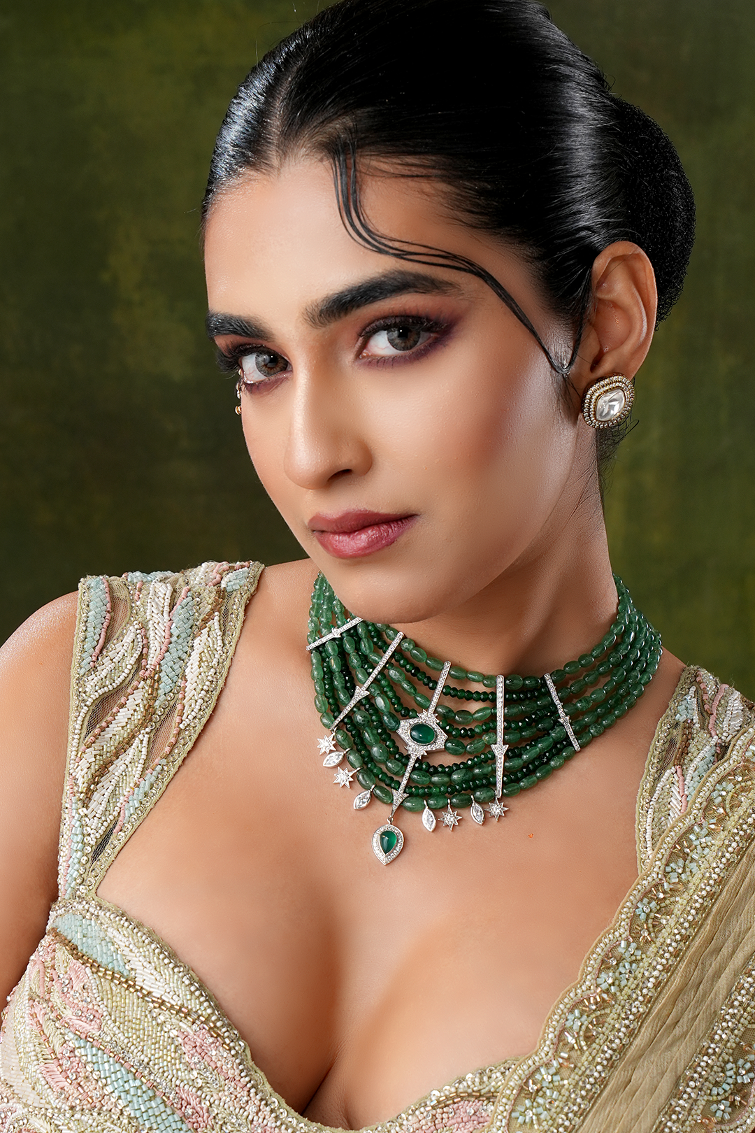 Riviera Green Necklace Set