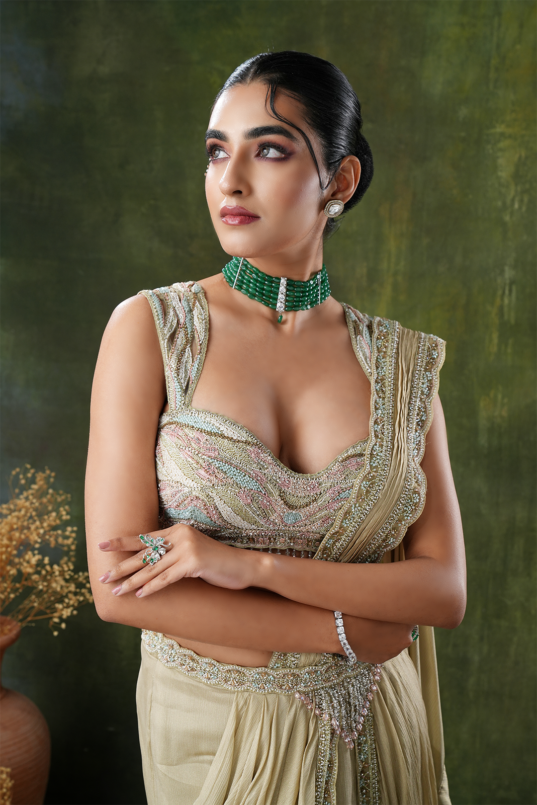 Saira Green Choker Necklace