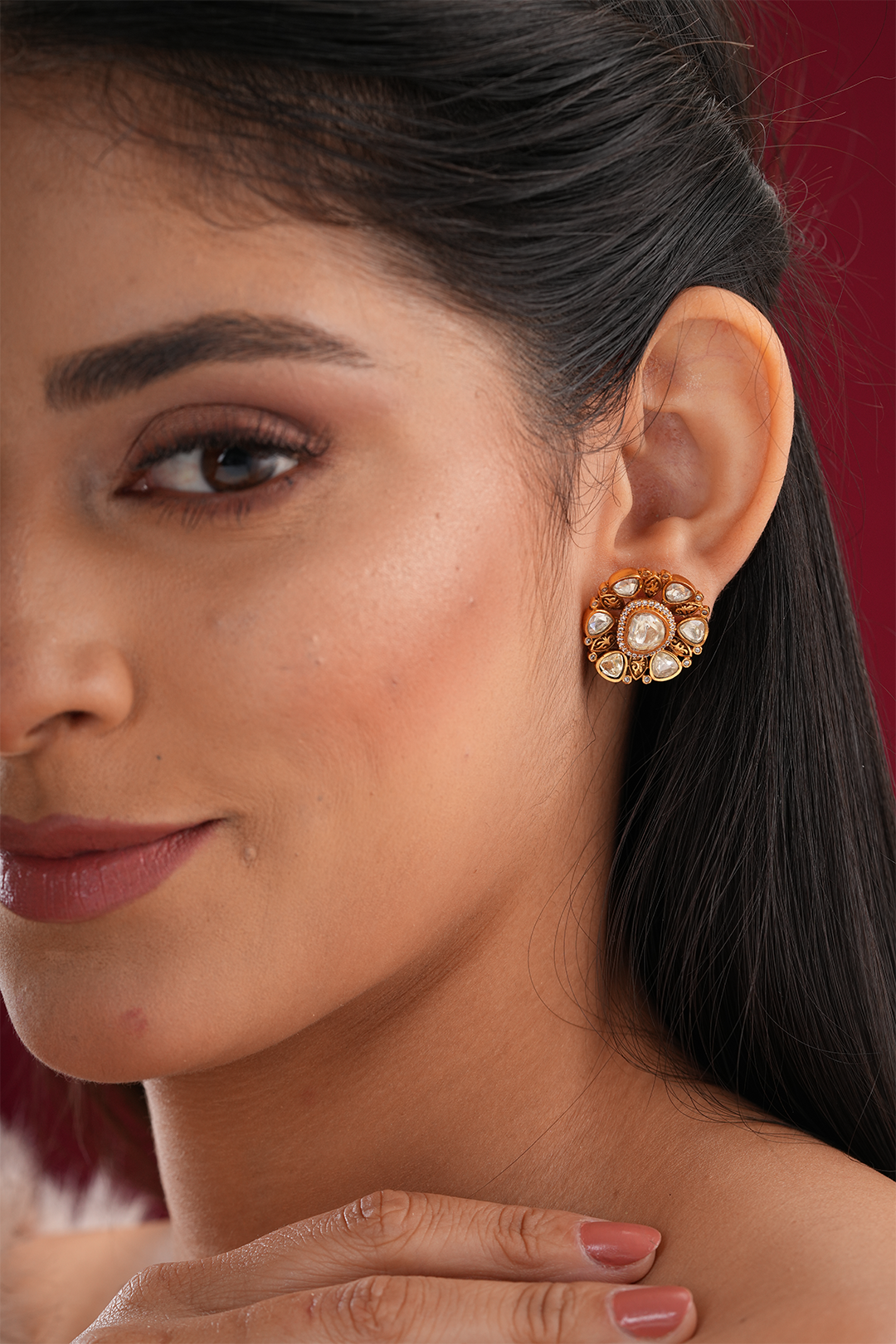 Vena Polki Studs