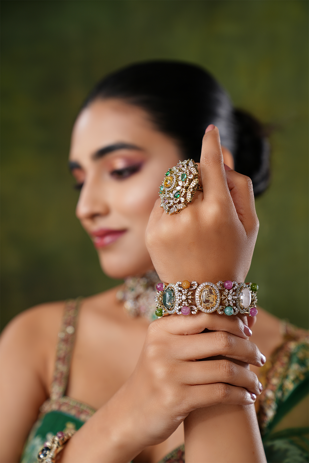 Zuri Multicolored Victorian Bangle