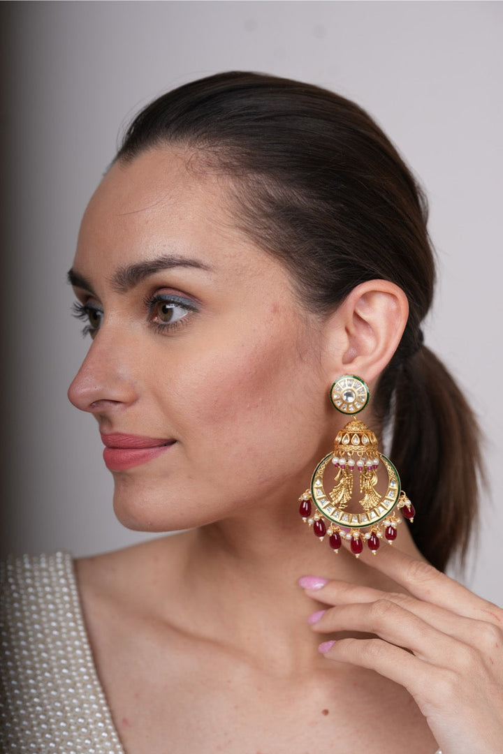 Krishna Gold Earrings