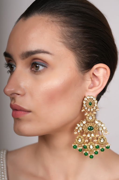 Nazrana Gold Earrings