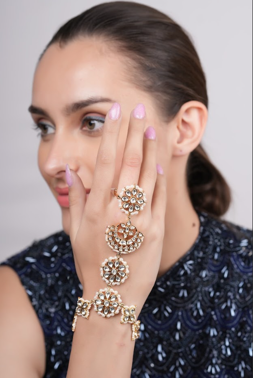 Valeriya Kundan Hathphool- Set of 2