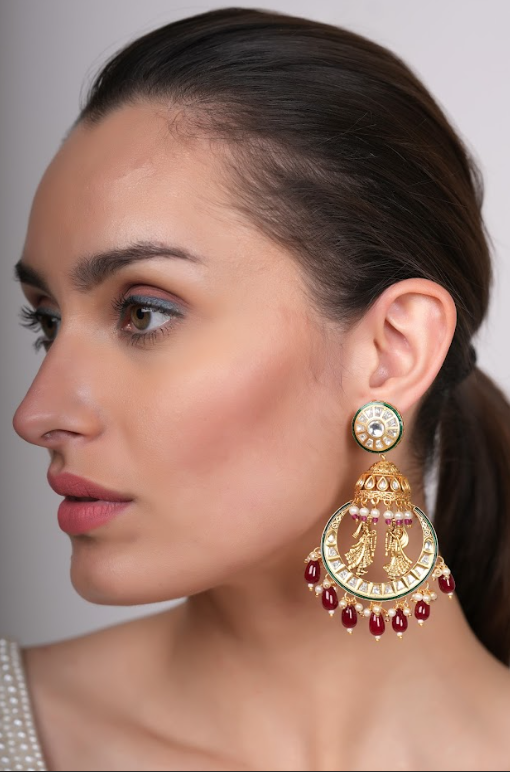 Krishna Gold Earrings